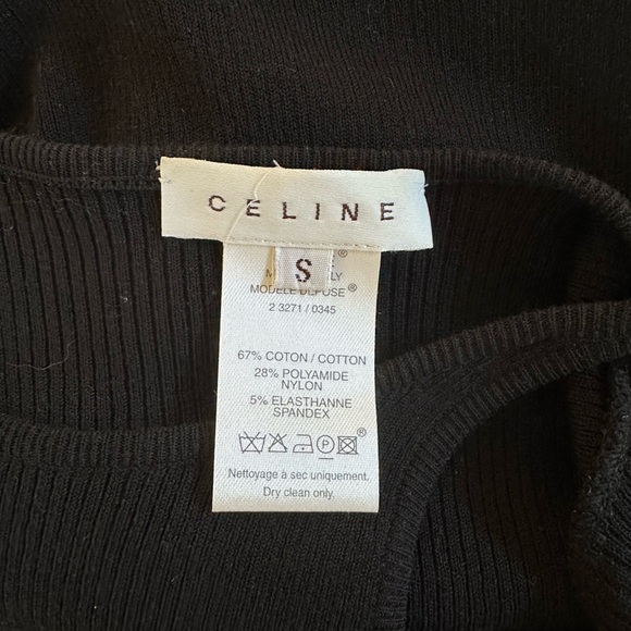 Celine Black Sweater with Cutout Detail Size Small - Picture 8 of 10